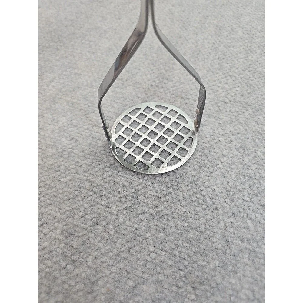 Vintage Royalton Stainless Potato Masher Wood Handle Japan 10 Inches